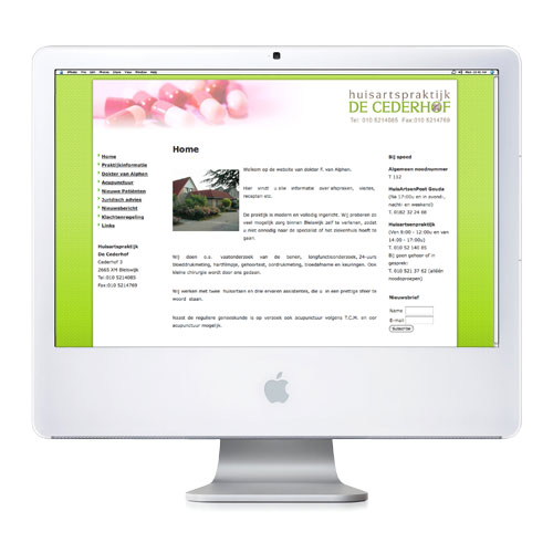Nieuwe website Cederhof