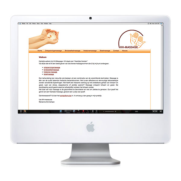 Nieuwe website HHmassage