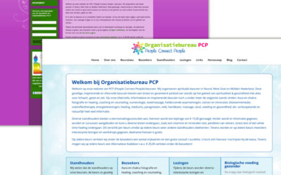 Website ontwerp organisatiebureau PcP
