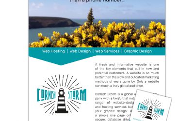 Cornish Storm – huisstijl en website
