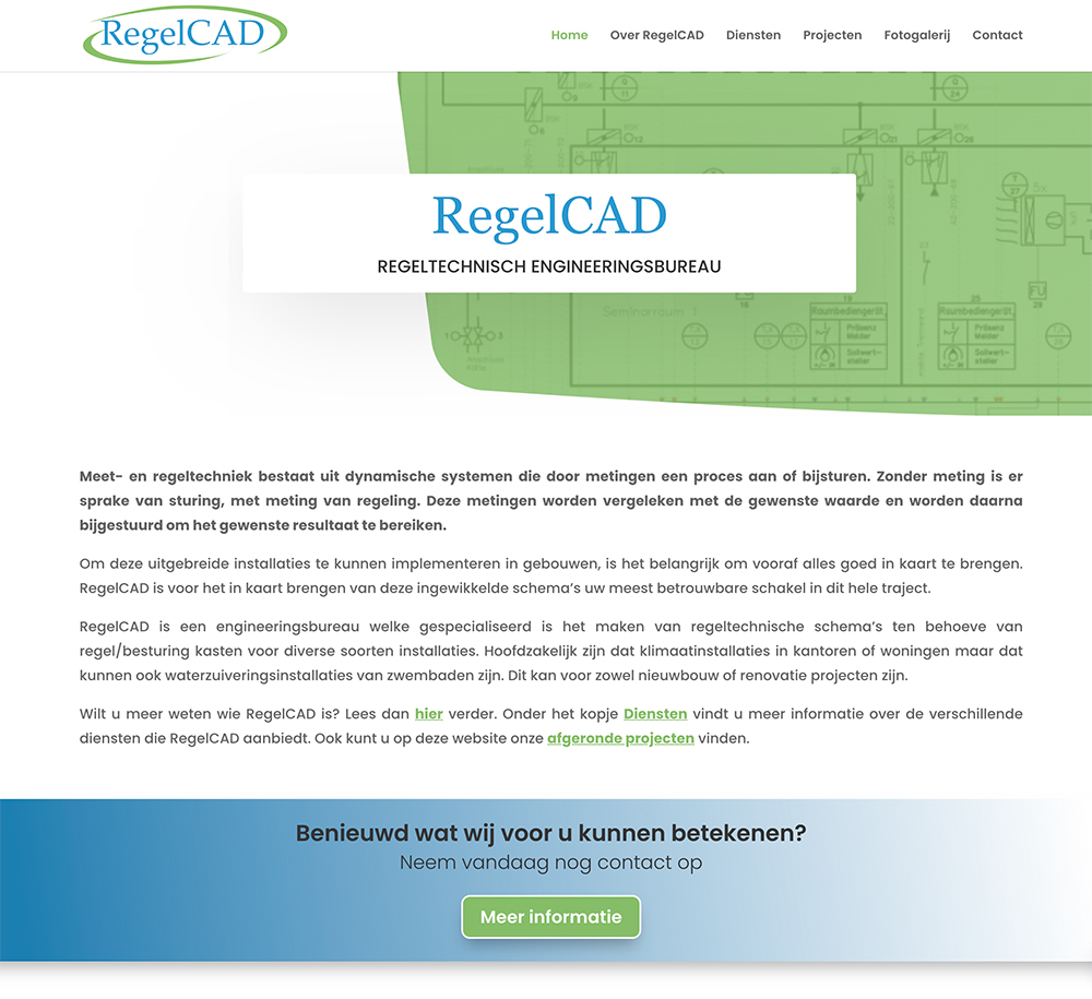 Vernieuwde website Regelcad