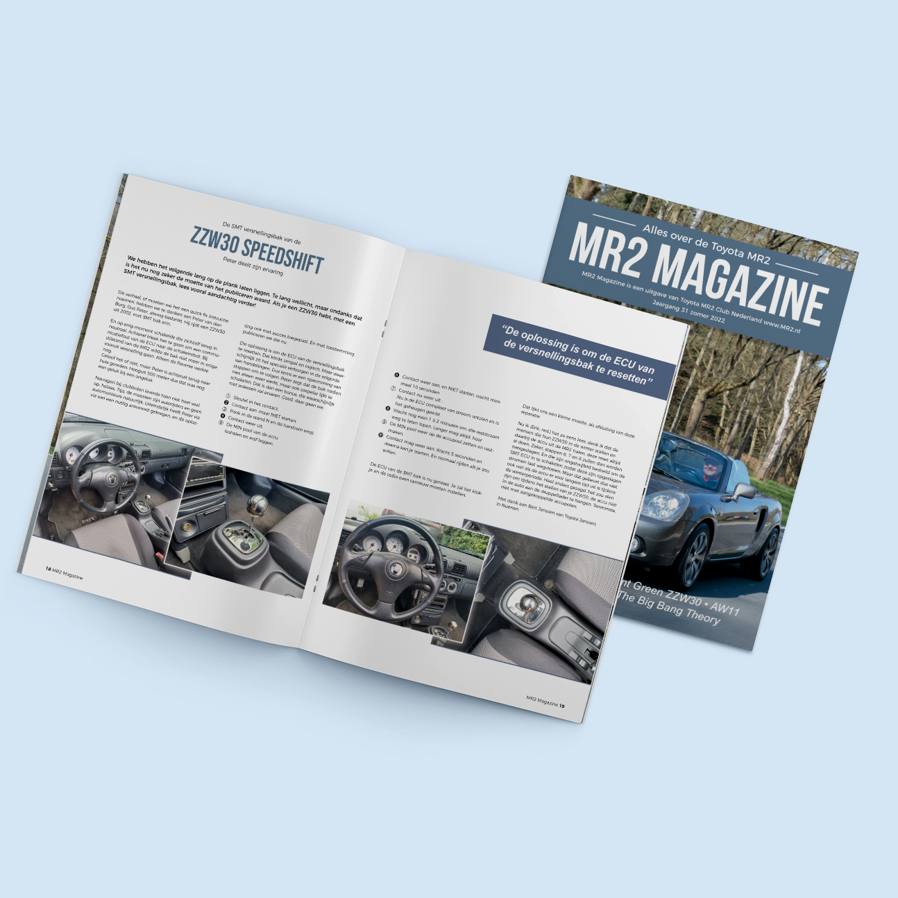 DTP en vormgeving MR2 magazine