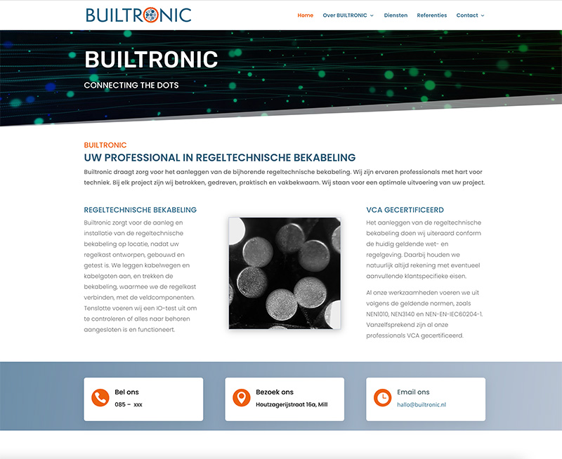 Nieuwe website voor Builtronic