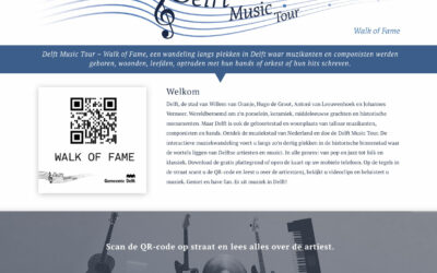 Website Delft Music Tour