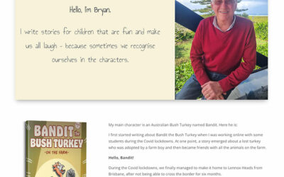 Nieuwe website for Bryan the author