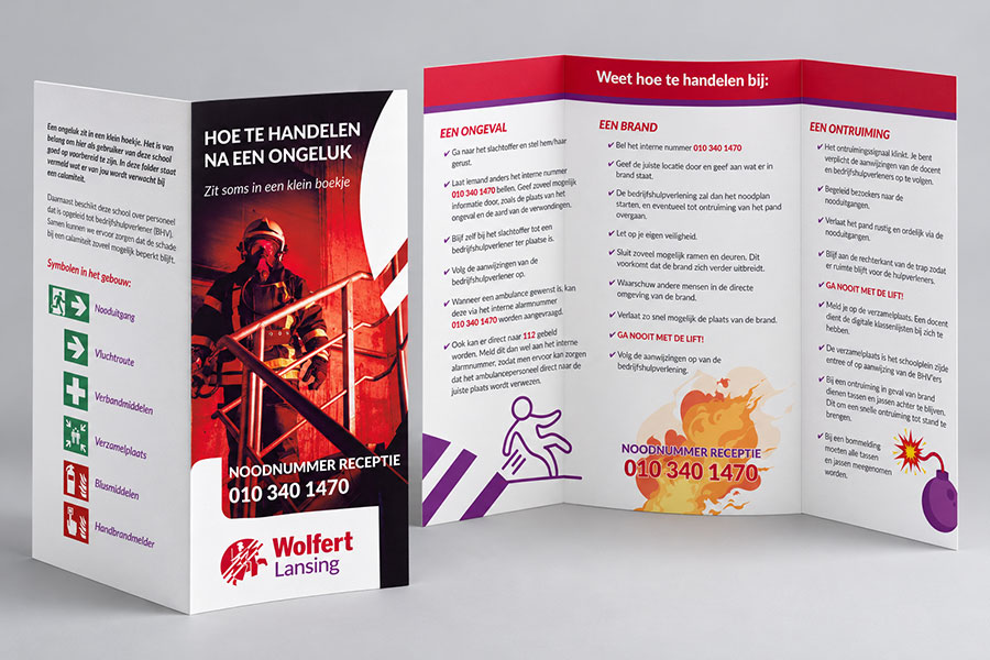 Folder ‘hoe te handelen na een ongeluk’